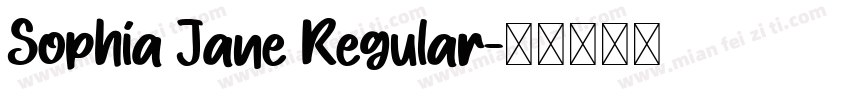 Sophia Jane Regular字体转换